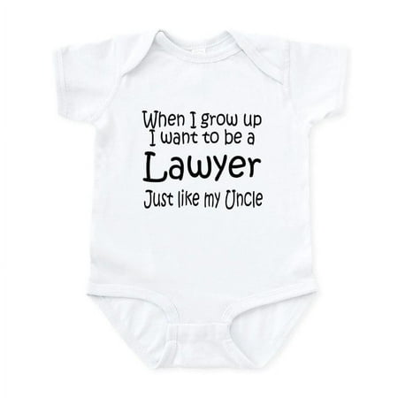 CafePress - WIGU Lawyer Uncle Infant Bodysuit - Baby Light Bodysuit Size Newborn - 24 Months
CafePress - WIGU Lawyer Uncle Infant Bodysuit - Baby Light Bodysuit Size Newborn - 24 Months