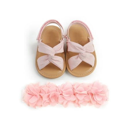 Ritualay Newborn Flat Sandal Bowknot Sandals First Walkers Crib Shoes Lightweight Casual Princess Shoe Beach Walking Cross Strap Pink with Headband 4C
Ritualay Newborn Flat Sandal Bowknot Sandals First Walkers Crib Shoes Lightweight Casual Princess Shoe Beach Walking Cross Strap Pink with Headband 4C