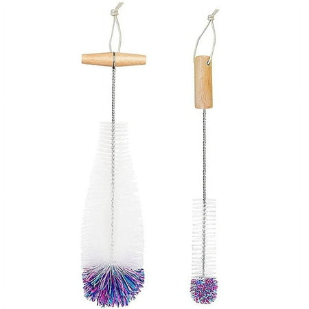 Winyuyby Bottle Brush for Glass Bottles Bottle Cleaner Pack of 2 Cleaning Brushes Cleaning Bottle Cleaner White