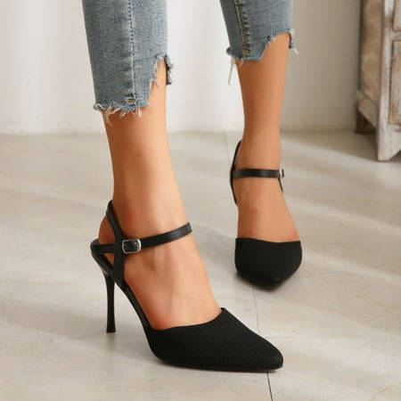 Women‘s Pointed Toe Stiletto Heeled Ankle Strap Pumps Buckle Slingback Wedding Shoes Women‘s Footwear
Women‘s Pointed Toe Stiletto Heeled Ankle Strap Pumps Buckle Slingback Wedding Shoes Women‘s Footwear
