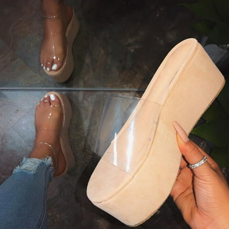 iOPQO Women s slipper Women s Sandals Transparent Roman Flats Slippers Casual Beach Thick Bottom Shoes Fashion Ladies One Word With Khaki 42
iOPQO Women s slipper Women s Sandals Transparent Roman Flats Slippers Casual Beach Thick Bottom Shoes Fashion Ladies One Word With Khaki 42
