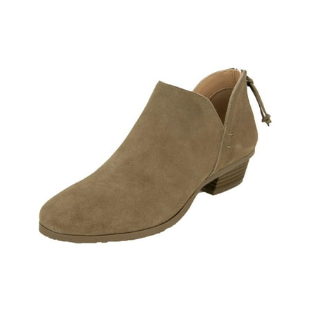 Kenneth Cole Reaction Women s Sideway Suede Stacked Block Heel Ankle Boots