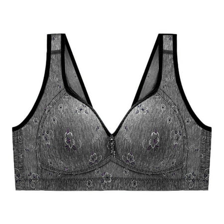 JINMGG Bras Clearance Summer Fall Women s Plus Size Bra Women Plus Size Flower Print Non-Steel Ring Non-Magnetic Buckle Underwear Bras
JINMGG Bras Clearance Summer Fall Women s Plus Size Bra Women Plus Size Flower Print Non-Steel Ring Non-Magnetic Buckle Underwear Bras