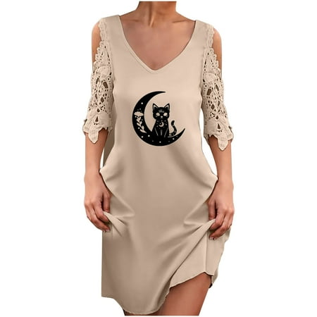 Dress for Women 2022 Summer Dress Women s Summer Sexy Printed V-Neck Lace Cold Shoulder Short Sleeeve Dresses Wedding Dresses for Bride Birthday Dresses for Women Sexy on Clearance Beige XL
Dress for Women 2022 Summer Dress Women s Summer Sexy Printed V-Neck Lace Cold Shoulder Short Sleeeve Dresses Wedding Dresses for Bride Birthday Dresses for Women Sexy on Clearance Beige XL