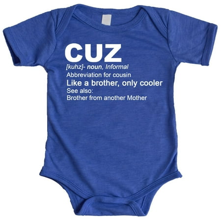 Cousin Matching T-Shirts and Bodysuits Cuz: Like a Brother Only Cooler Boys Family Fun Outfits Vintage Royal Bodysuit 24 Months
Cousin Matching T-Shirts and Bodysuits Cuz: Like a Brother Only Cooler Boys Family Fun Outfits Vintage Royal Bodysuit 24 Months