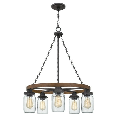 Ashley Harbour Jenifer 5-Light Textured Black Chandelier