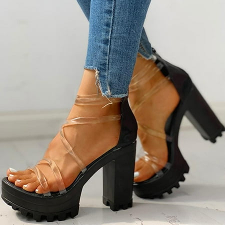 LoyisViDion Clearance Sandals for Women Women S Chunky Heels Zippered Waterproof Platform High Heels Shoes Sandals Flash Picks Black 7.5
LoyisViDion Clearance Sandals for Women Women S Chunky Heels Zippered Waterproof Platform High Heels Shoes Sandals Flash Picks Black 7.5