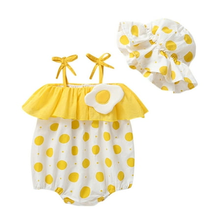 Toddler Girl Clothes Romper Hat Ruffled Dot Infanttraps Print Bodysuitunsuit Romper&Jumpsuit
Toddler Girl Clothes Romper Hat Ruffled Dot Infanttraps Print Bodysuitunsuit Romper&Jumpsuit