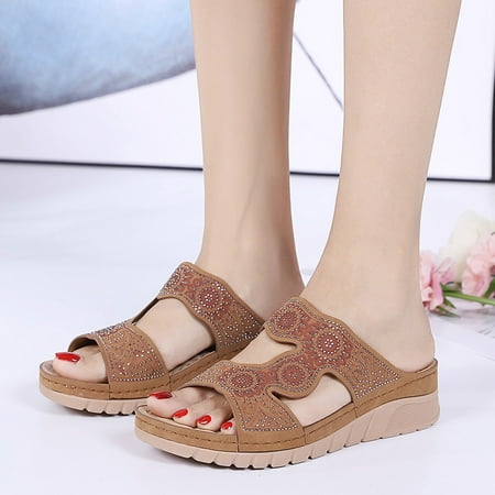 Tangnade Womens Slippers Fashion Summer Slip-On Wedges Beach Open Toe Breathable Sandals Shoes
Tangnade Womens Slippers Fashion Summer Slip-On Wedges Beach Open Toe Breathable Sandals Shoes