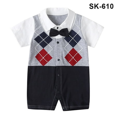 Baby Boys Summer Gentleman Romper Jumpsuit Wedding Outfit with Bow Tie Short Sleeves Romper Jumpsuit Wedding Outfit Toddler Infant Baby Boys Summer Gentleman with Bow Tie 86cm SK-610
Baby Boys Summer Gentleman Romper Jumpsuit Wedding Outfit with Bow Tie Short Sleeves Romper Jumpsuit Wedding Outfit Toddler Infant Baby Boys Summer Gentleman with Bow Tie 86cm SK-610