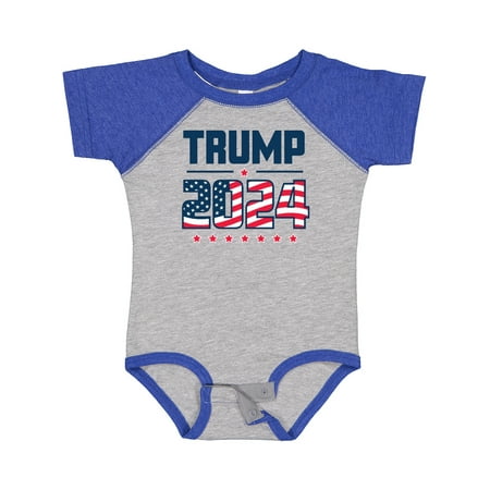 Inktastic Trump 2024 Election Flag Gift Baby Boy or Baby Girl Bodysuit