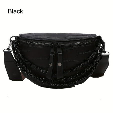 XIAOGZAHUOP Stylish Fashion Crossbody Bag featuring Wide Strap Casual PU Leather Chain Waist Pack with Adjustable Zippered Shoulder Sling Pouch - Perfect for Daily Use and Party Events
XIAOGZAHUOP Stylish Fashion Crossbody Bag featuring Wide Strap Casual PU Leather Chain Waist Pack with Adjustable Zippered Shoulder Sling Pouch - Perfect for Daily Use and Party Events