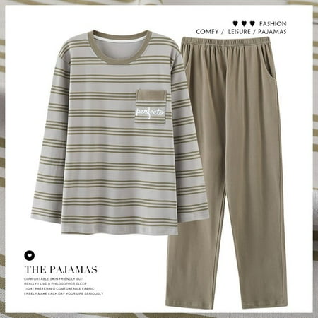 PIKADINGNIS Mens Pajamas Set Autumn Winter Leisure Elastic Waist Men Sleepwear Set Cotton Mens Long Sleeve Nightwear Boys Loose Homewear
PIKADINGNIS Mens Pajamas Set Autumn Winter Leisure Elastic Waist Men Sleepwear Set Cotton Mens Long Sleeve Nightwear Boys Loose Homewear