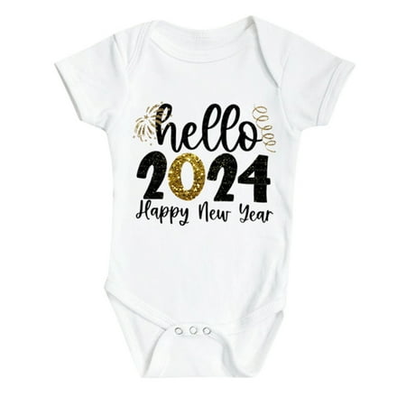 WUXIAN Toddler Happy New Years Baby Romper My First New Years Outfits Girls Boy Bodysuit Onesie Children Cozy Dailywear
WUXIAN Toddler Happy New Years Baby Romper My First New Years Outfits Girls Boy Bodysuit Onesie Children Cozy Dailywear