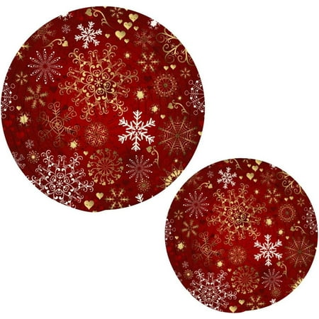 Coolnut Christmas Pot Holder Set of 2 Heat Resistant Round Cotton Hot Pads Table Mats Trivets for Hot Dishes/Pot/Bowl/Teapot/Hot Pot Holders 7 + 9
Coolnut Christmas Pot Holder Set of 2 Heat Resistant Round Cotton Hot Pads Table Mats Trivets for Hot Dishes/Pot/Bowl/Teapot/Hot Pot Holders 7 + 9