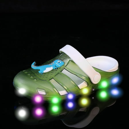 Girls Boys Luminous Clogs Cartoon Dinosaur Comfortable Lightweight Beach Shoes For Kids Children
Girls Boys Luminous Clogs Cartoon Dinosaur Comfortable Lightweight Beach Shoes For Kids Children