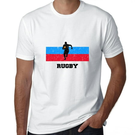 Russia Olympic - Rugby - Flag - Silhouette Men's T-Shirt