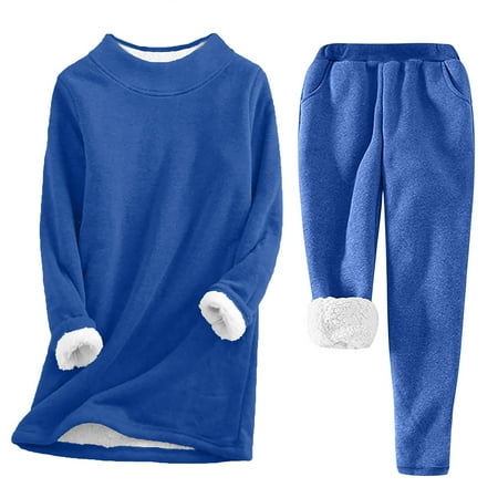 Posijego Women s 2 Piece Outfit Fleece Pajama Set Winter Warm Pullover Top Elastic Long Pants Pjs Loungewear Set
Posijego Women s 2 Piece Outfit Fleece Pajama Set Winter Warm Pullover Top Elastic Long Pants Pjs Loungewear Set