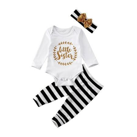 Gwiyeopda Newborn Baby Girl Romper Bodysuit Stripe Pants Headband Outfits Clothes Set
Gwiyeopda Newborn Baby Girl Romper Bodysuit Stripe Pants Headband Outfits Clothes Set