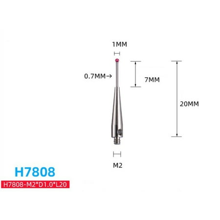 Goodhd m2 ball cmm thread and cnc measuring probe stylus point contact