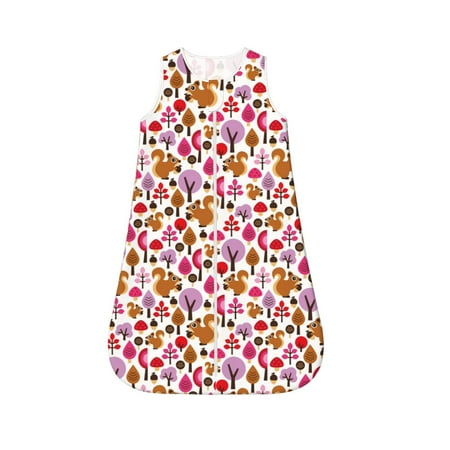 Fotbe Squirrel In The Forest Pattern Sleep Sack - Baby Wearable Blanket with Zipper Extra Soft Cotton Sleeveless Sleeping Bag for Infants-Large
Fotbe Squirrel In The Forest Pattern Sleep Sack - Baby Wearable Blanket with Zipper Extra Soft Cotton Sleeveless Sleeping Bag for Infants-Large