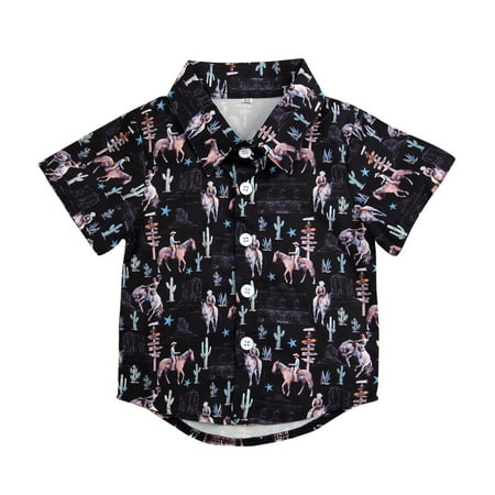 Toddler Boys Short Sleeve Shirt Tops Coat Outwear For Babys Clothes Cow Prints Black
Toddler Boys Short Sleeve Shirt Tops Coat Outwear For Babys Clothes Cow Prints Black