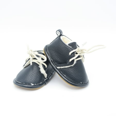 Pre-owned Unknown Brand Boys Black Shoes size: 2 Infant