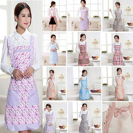 huanledash Women\ s Waterproof Floral Dotted Plaid Kitchen Cooking Bib Apron with Pocket
huanledash Women\ s Waterproof Floral Dotted Plaid Kitchen Cooking Bib Apron with Pocket