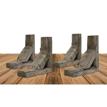 3 1/2 W x 10 D x 10 H Vintage Farmhouse Bracket Barnwood Decor Collection Pebble Grey (4-Pack)
3 1/2 W x 10 D x 10 H Vintage Farmhouse Bracket Barnwood Decor Collection Pebble Grey (4-Pack)