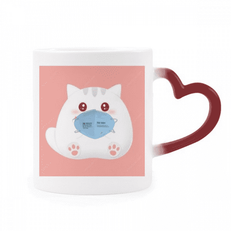 Cartoon Lovely Cat Likeable Sweet Heat Sensitive Mug Red Color Changing Stoneware Cup
Cartoon Lovely Cat Likeable Sweet Heat Sensitive Mug Red Color Changing Stoneware Cup
