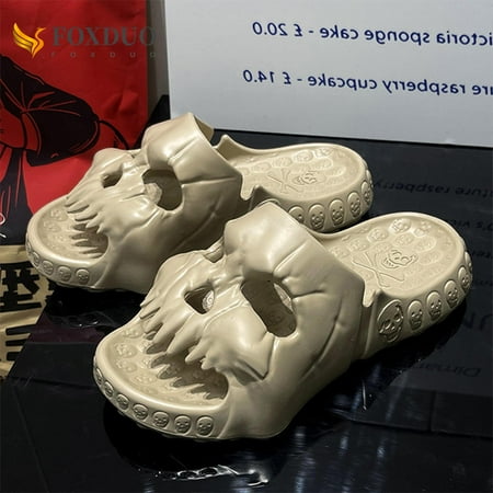 MINM New Summer Personalized Skull Slides for Women Men Soft EVA Could Slipper Flat Unisex Beach Sandals Casual Couple Fun Flip Flops
MINM New Summer Personalized Skull Slides for Women Men Soft EVA Could Slipper Flat Unisex Beach Sandals Casual Couple Fun Flip Flops