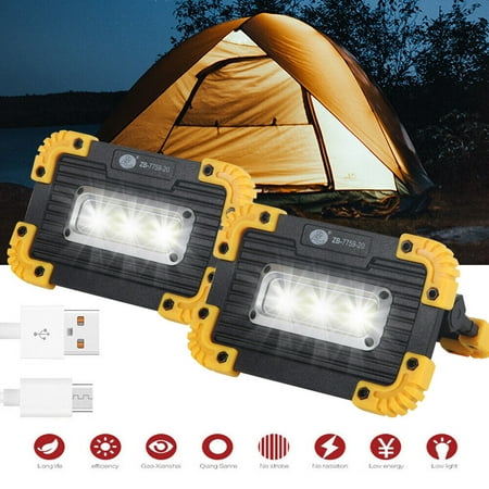 2Pack Rechargeable LED Work Light Portable 300LM 180° Rotatable COB Inspection Lamp Waterproof with Battery 3 Lighting Modes for Camping Hiking Car Repairing
2Pack Rechargeable LED Work Light Portable 300LM 180° Rotatable COB Inspection Lamp Waterproof with Battery 3 Lighting Modes for Camping Hiking Car Repairing