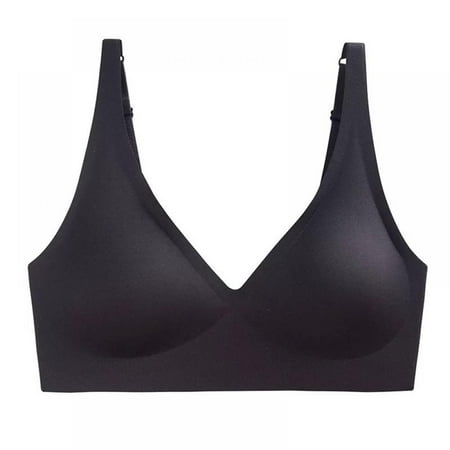 Women Seamless Push up Bra Padded Soft Underwire T-shirt Bras - V Neck Soft and Light Basic Bras for Women Everyday Comfortable Bras(1-Packs)
Women Seamless Push up Bra Padded Soft Underwire T-shirt Bras - V Neck Soft and Light Basic Bras for Women Everyday Comfortable Bras(1-Packs)