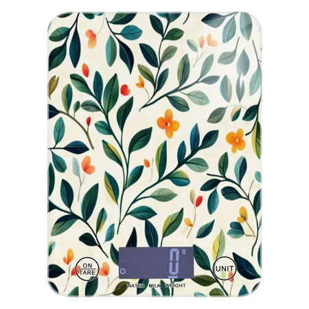 Kitchen Electronic Scale Food Scale 7.68x5.71 inch Multifunctional Digital Kitchen Scale Tempered Glass Decorative Baking Cooking Meal Preparation Beautiful Leaves
Kitchen Electronic Scale Food Scale 7.68x5.71 inch Multifunctional Digital Kitchen Scale Tempered Glass Decorative Baking Cooking Meal Preparation Beautiful Leaves