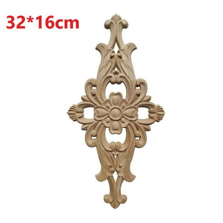 BAMILL Door Cabinets Wood Applique European Wood Carving Onlay Applique Home Decor