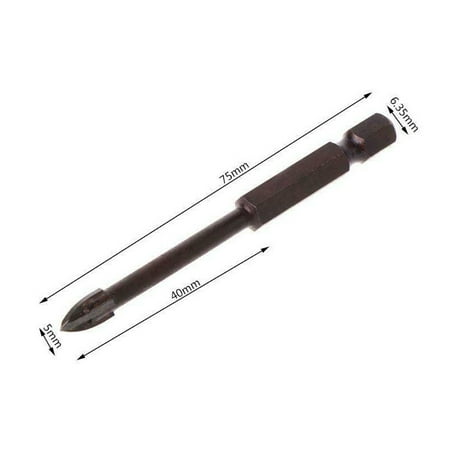 BAMILL Carbide Point Spear Head Drill Bit With 4 Cutting Edge for Ceramics Granite Tile
BAMILL Carbide Point Spear Head Drill Bit With 4 Cutting Edge for Ceramics Granite Tile