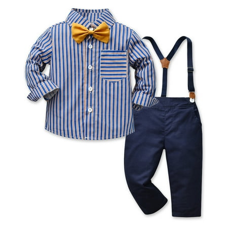 RPVATI Toddler Baby Child Children Kids Clothes Bow Tie Long Sleeve Shirts Suspender Pants 2 Pieces Fall Winter Clothes 
RPVATI Toddler Baby Child Children Kids Clothes Bow Tie Long Sleeve Shirts Suspender Pants 2 Pieces Fall Winter Clothes