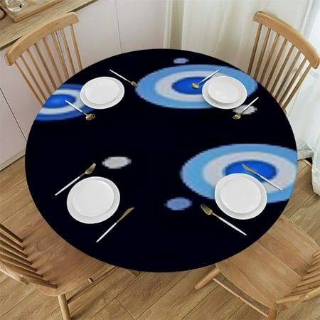 Blue Ball Eye Round Fitted Tablecloth Elastic Edge Waterproof Oil-Proof Table Cover Stain-Resistant Table Cloth
Blue Ball Eye Round Fitted Tablecloth Elastic Edge Waterproof Oil-Proof Table Cover Stain-Resistant Table Cloth