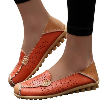 Follure Fashion Womens Breathable Lace Up Shoes Flats Casual Shoes