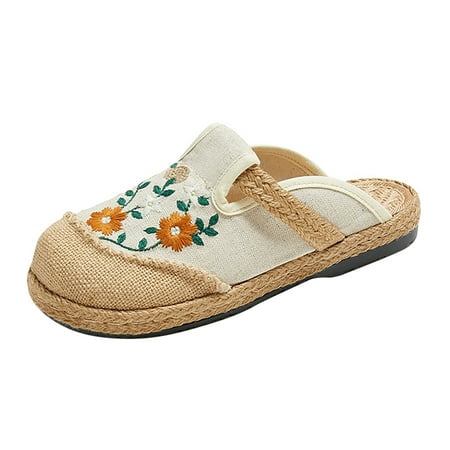 Womens Ethnic Style Embroidered Soft Comfortable And Breathable Retro Shoes Slippers Open Toe Slide Sandals Comfortable Flats Flip-Flops Sandal Casual Platforms Wedge Sandals Heeled Sandals A115
Womens Ethnic Style Embroidered Soft Comfortable And Breathable Retro Shoes Slippers Open Toe Slide Sandals Comfortable Flats Flip-Flops Sandal Casual Platforms Wedge Sandals Heeled Sandals A115