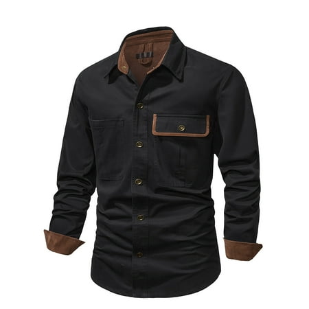 Men s Vintage Solid Color Slim-Fit Shirts Jacket Casual Long Sleeve Button Turn-Down Collar Pocket Shirt Tops Blouse
Men s Vintage Solid Color Slim-Fit Shirts Jacket Casual Long Sleeve Button Turn-Down Collar Pocket Shirt Tops Blouse