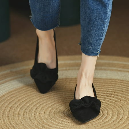 Sehao womens flat dress shoes Casual Women s Non Slip Flock Solid Color Slip On Pointed Toe Breathable Work Single Shoes Flock womens winter shoes women casual shoes
Sehao womens flat dress shoes Casual Women s Non Slip Flock Solid Color Slip On Pointed Toe Breathable Work Single Shoes Flock womens winter shoes women casual shoes