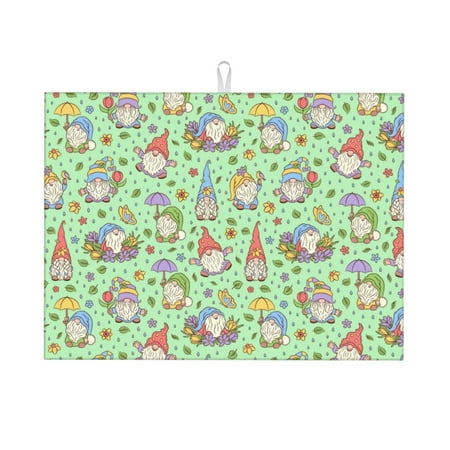 Dish Drying Mat Spring Gnomes Highly Absorbent Microfiber Drying Mat Kitchen Counter or Sink Drawer Liner 18x24 Kitchen Drying Mat Coffee Mat Kitchen Essentials
Dish Drying Mat Spring Gnomes Highly Absorbent Microfiber Drying Mat Kitchen Counter or Sink Drawer Liner 18x24 Kitchen Drying Mat Coffee Mat Kitchen Essentials
