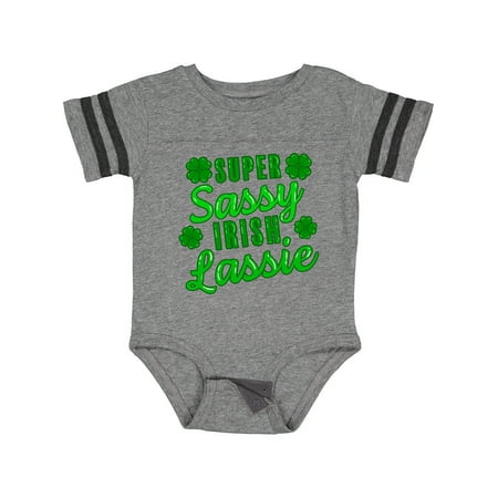Inktastic Super Sassy Irish Lassy with Green 4 Leaf Clovers Gift Baby Boy or Baby Girl Bodysuit
Inktastic Super Sassy Irish Lassy with Green 4 Leaf Clovers Gift Baby Boy or Baby Girl Bodysuit