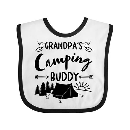 Inktastic Grandpas Camping Buddy Gift Baby Boy or Baby Girl Bib