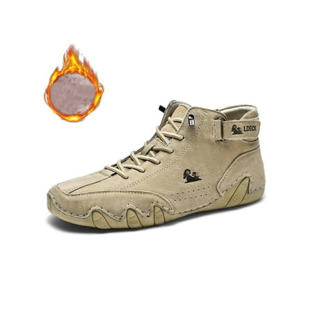 Kesitin Mens Non Slip Round Toe Leather Shoes Work Breathable Flats Mid Top Casual Dress Booties Khaki Leather Upper Plush Lined 8
Kesitin Mens Non Slip Round Toe Leather Shoes Work Breathable Flats Mid Top Casual Dress Booties Khaki Leather Upper Plush Lined 8