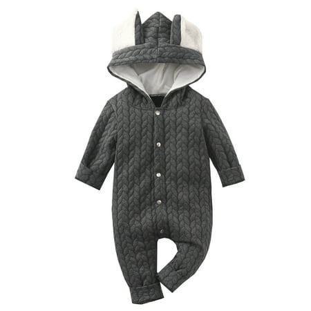 Jkerther Baby Girls Boys Romper Autumn Winter Infant Long Sleeve Ears Decoration Hooded Jumpsuit
Jkerther Baby Girls Boys Romper Autumn Winter Infant Long Sleeve Ears Decoration Hooded Jumpsuit