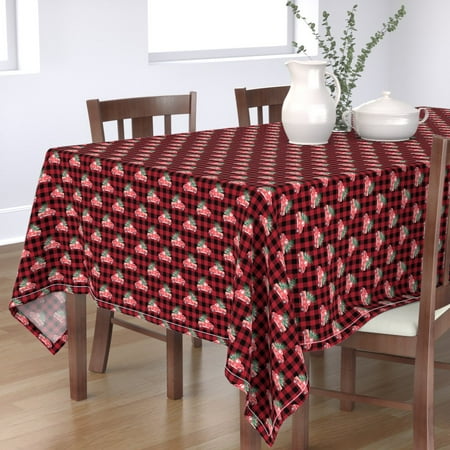 Cotton Sateen Tablecloth 70 x 108 - Christmas Vintage Trucks Red Buffalo Check Watercolor Xmas Truck Holidays Winter Tree Black Plaid Print Custom Table Linens by Spoonflower
Cotton Sateen Tablecloth 70 x 108 - Christmas Vintage Trucks Red Buffalo Check Watercolor Xmas Truck Holidays Winter Tree Black Plaid Print Custom Table Linens by Spoonflower