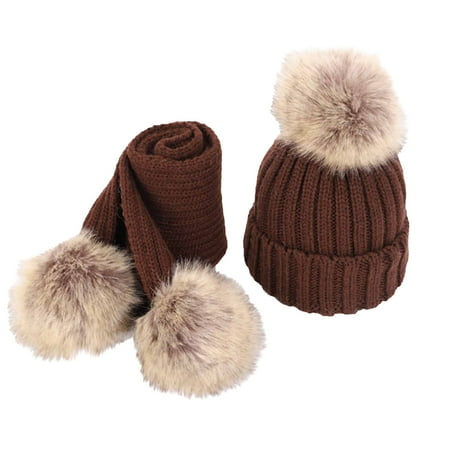 Leutsin Winter Girls Boys Kids Winter Beanie Hat Warm Knit Thick Ski Cap And Scarf With Fluff Ball Suit
Leutsin Winter Girls Boys Kids Winter Beanie Hat Warm Knit Thick Ski Cap And Scarf With Fluff Ball Suit