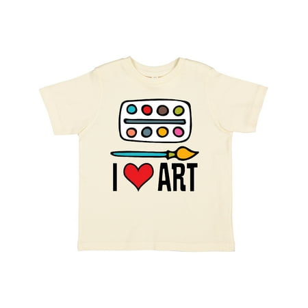 Inktastic Painting I Love Art Gift Toddler Boy or Toddler Girl T-Shirt